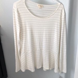 Peplum sweater blouse